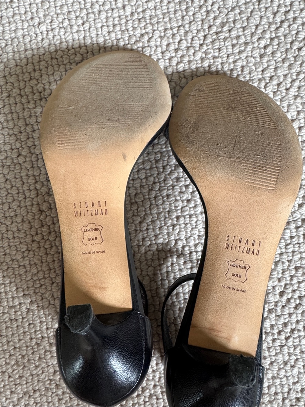 Stuart Weitzman Nudist Sandal in Black - Picture 5 of 5